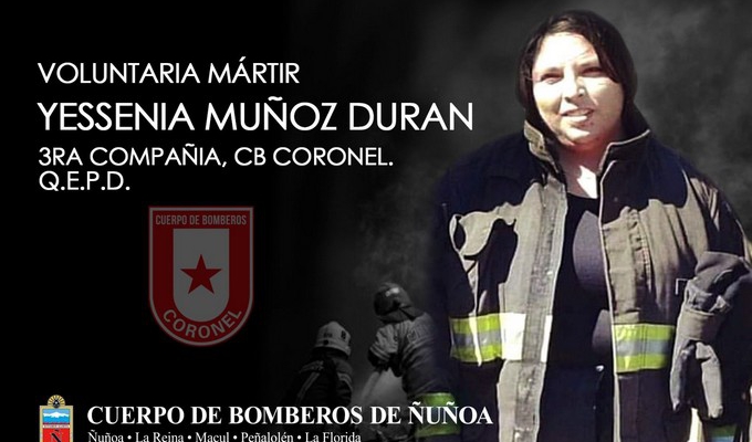 NUEVA MARTIR DE BOMBEROS DE CHILE