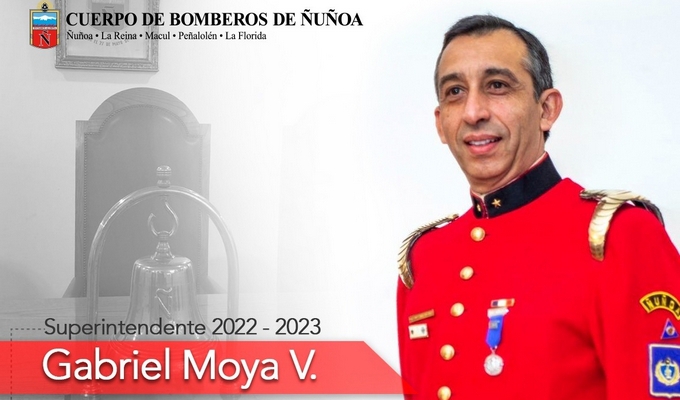 SALUDO DE NUESTRO SUPERINTENDENTE SR. GABRIEL MOYA VENEGAS POR CONMEMORACIÓN DEL DIA NACIONAL DEL BOMBERO 2022